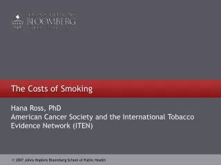 The Costs of Smoking