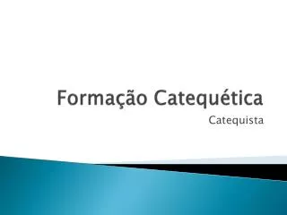 forma o catequ tica