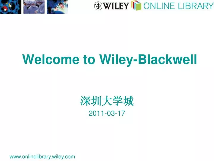 welcome to wiley blackwell