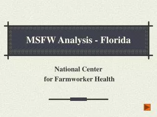 MSFW Analysis - Florida