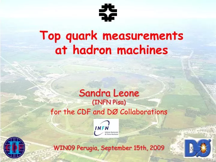 top quark measurements at hadron machines