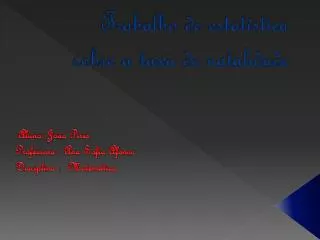 trabalho de estat stica sobre a taxa de natalidade
