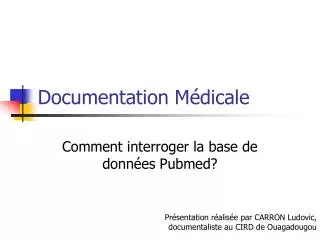 documentation m dicale