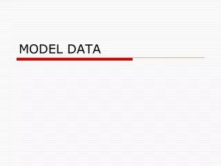 model data