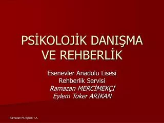 ps koloj k dani ma ve rehberl k