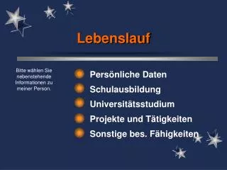 lebenslauf