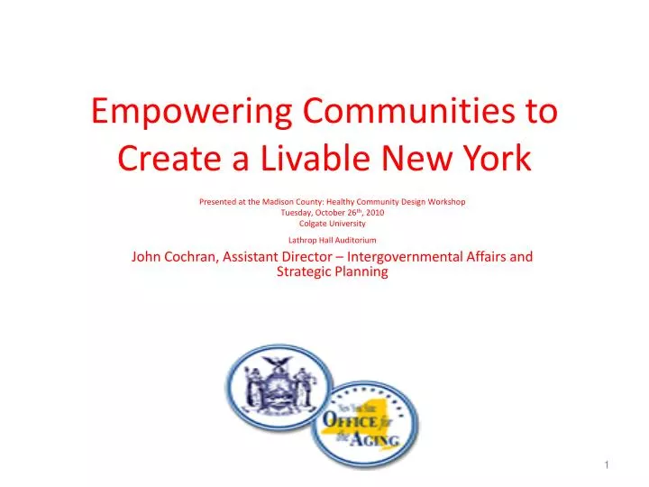 empowering communities to create a livable new york