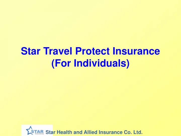 star travel protect insurance for individuals