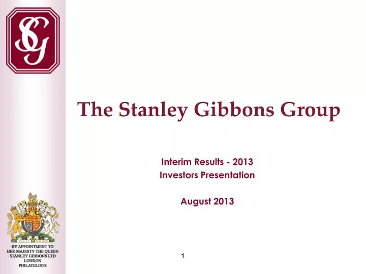 interim results 2013 investors presentation august 2013