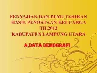 a data demografi
