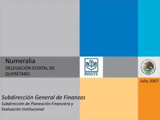 numeralia delegaci n estatal de quer taro