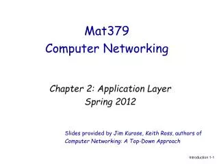 Mat379 Computer Networking