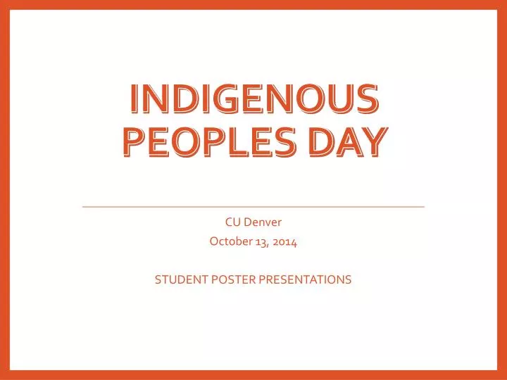 indigenous peoples day