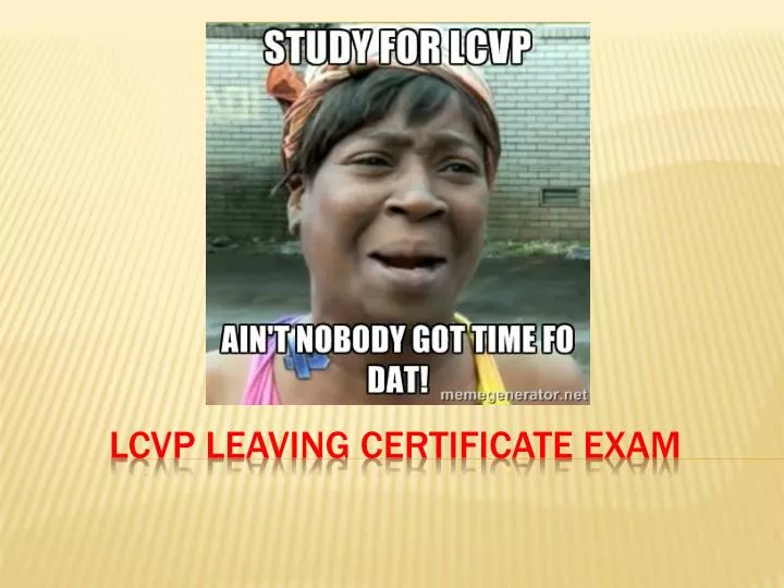 lcvp leaving certificate exam