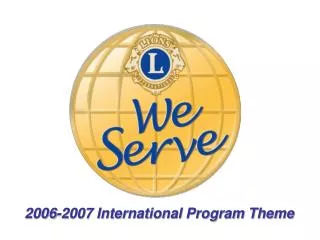 2006-2007 International Program Theme
