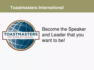 Toastmasters International