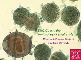 EMCICs and the femtoscopy of small systems