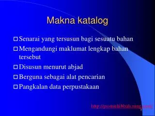 makna katalog