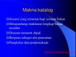 Makna katalog - slide 1