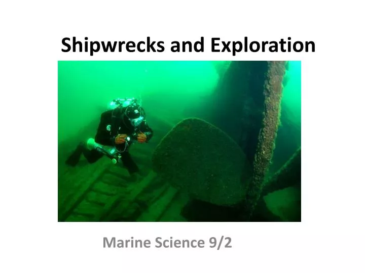 shipwrecks and exploration