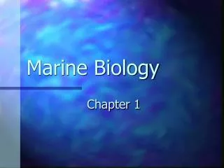 Marine Biology