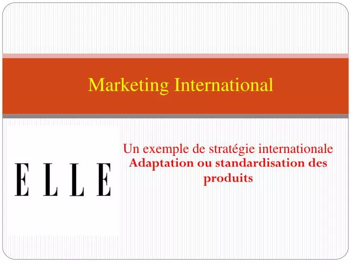 marketing international