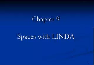 Chapter 9 Spaces with LINDA