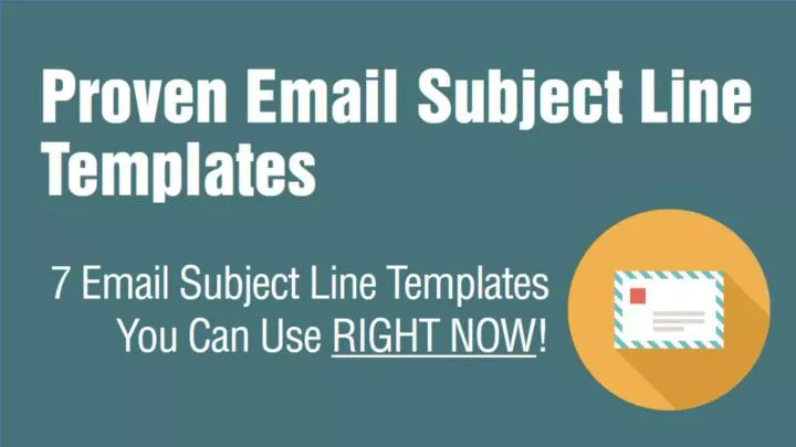 proven email subject line templates