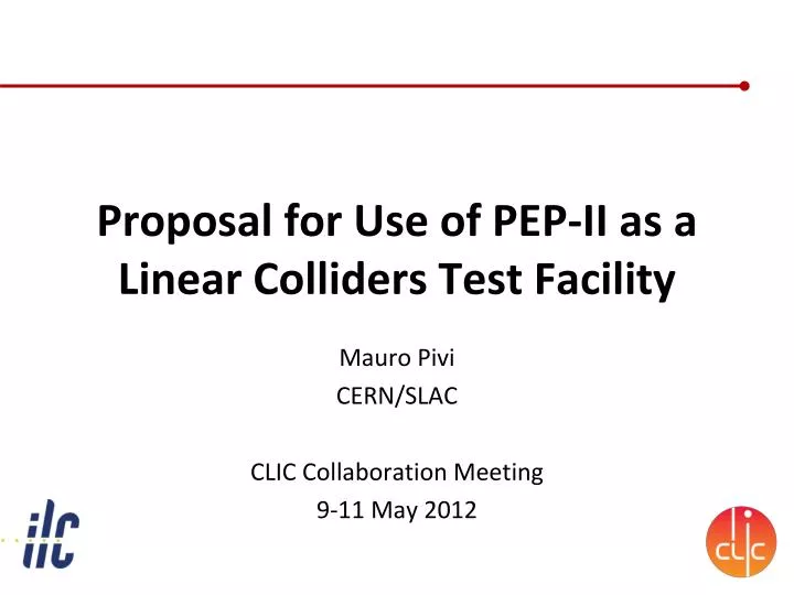 proposal for use of pep ii as a linear colliders test facility