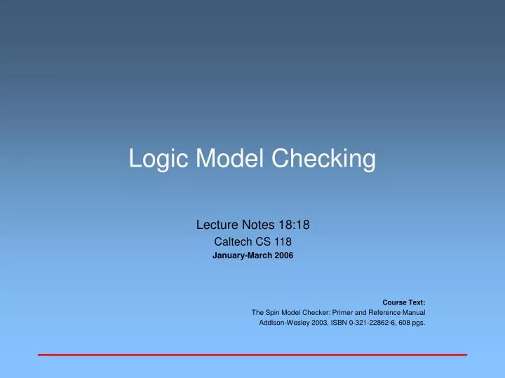 logic model checking