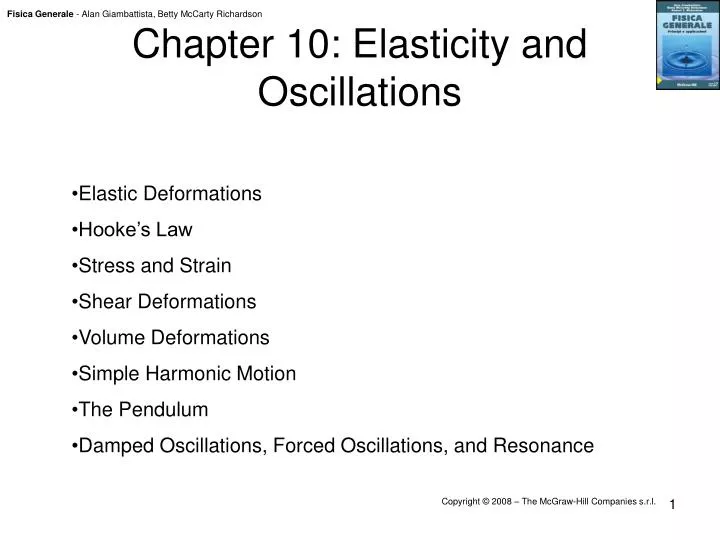 chapter 10 elasticity and oscillations