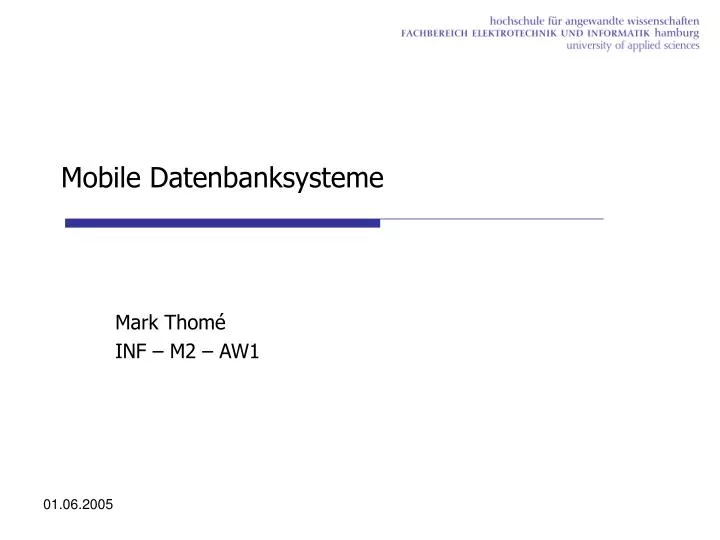 mobile datenbanksysteme