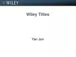 Wiley Titles - slide 1