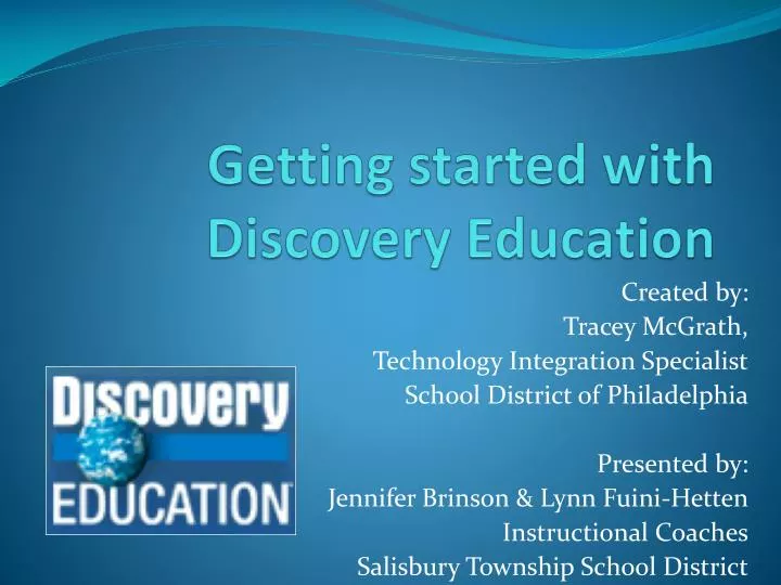 getting started with discovery education
