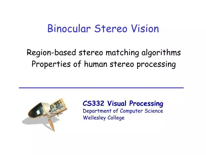 binocular stereo vision
