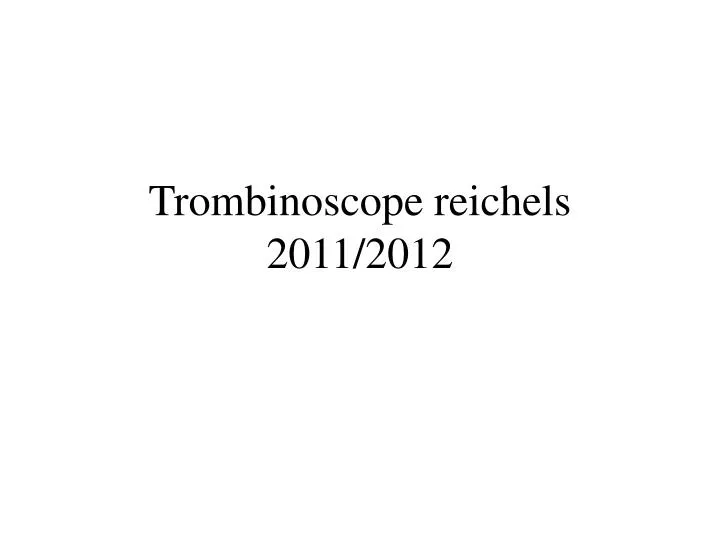trombinoscope reichels 2011 2012