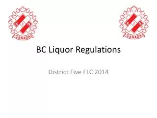 BC Liquor Regulations