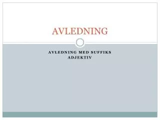 avledning