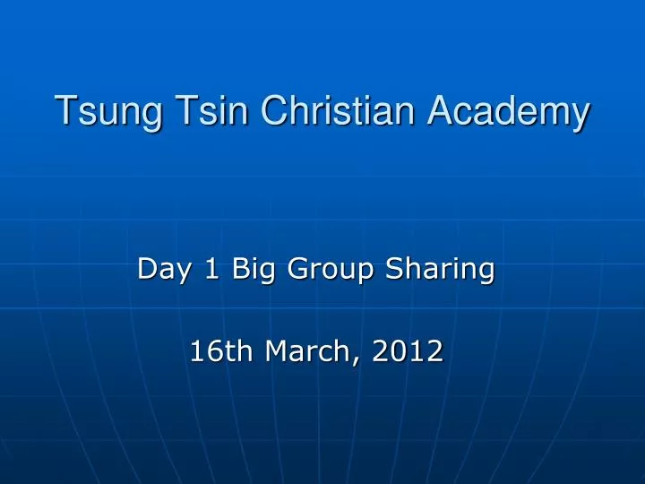 tsung tsin christian academy
