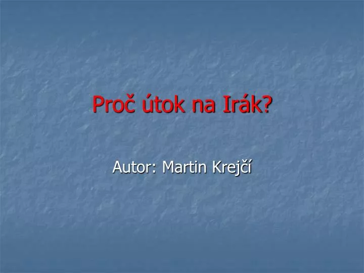 pro tok na ir k