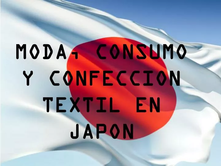moda consumo y confeccion textil en japon