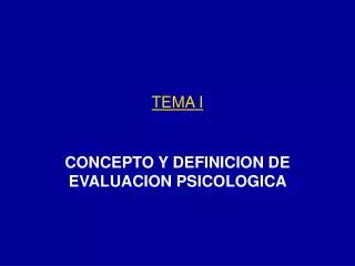 tema i