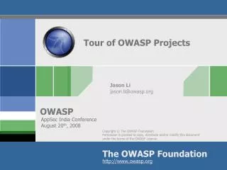 Tour of OWASP Projects