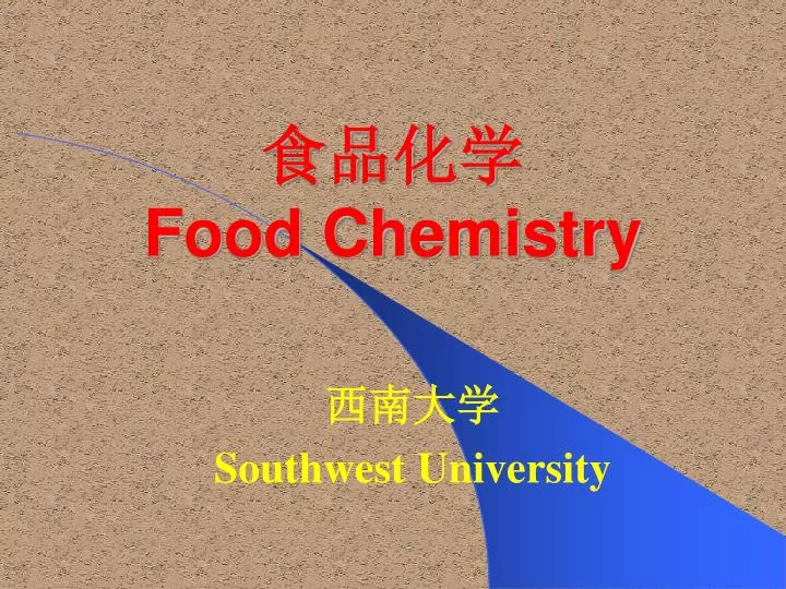 food chemistry