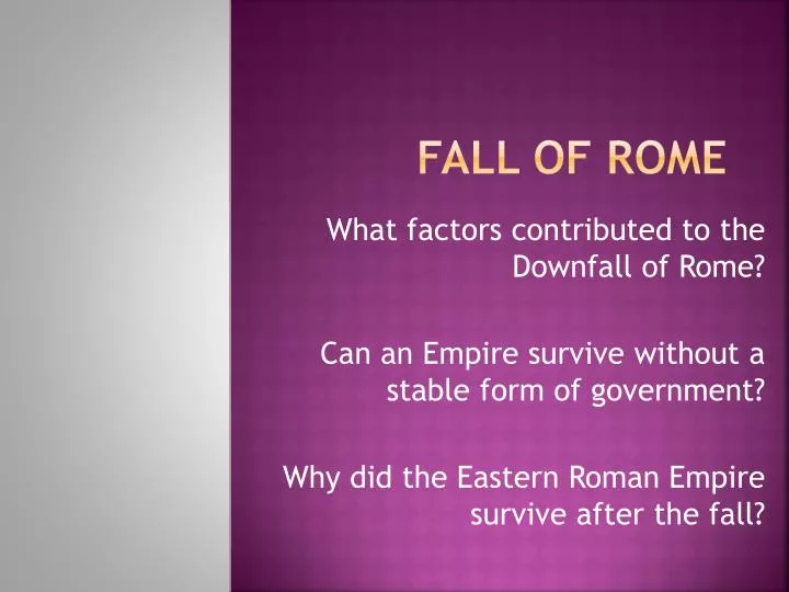 fall of rome