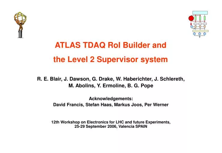 atlas tdaq roi builder and the level 2 supervisor system