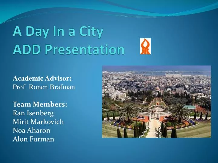 a day in a city add presentation