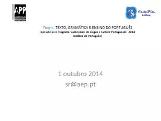 1 outubro 2014 sr@aep pt