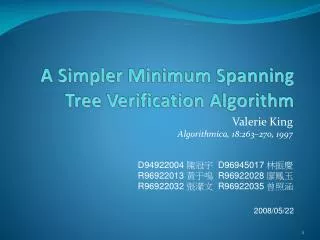 A Simpler Minimum Spanning Tree Verification Algorithm