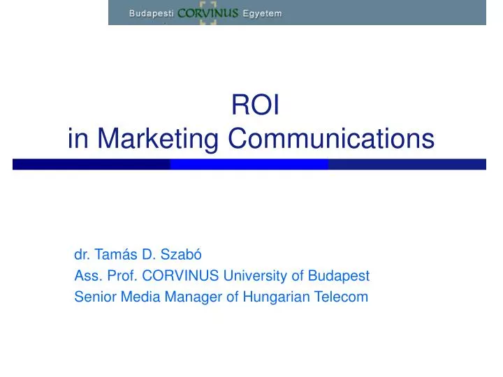 roi in marketing communications